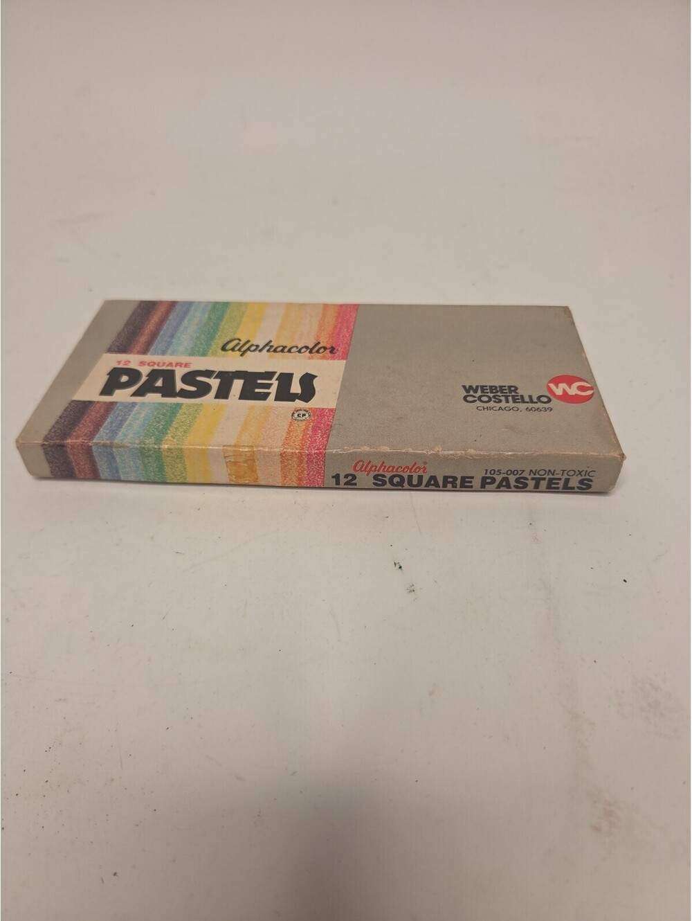 Vintage Alphacolor Pastels 12 Count Chalk by Weber Costello New